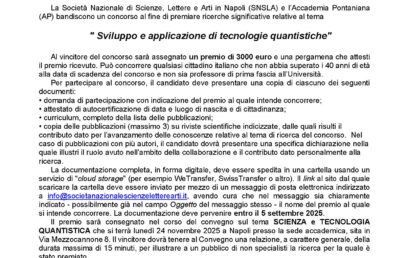 Premio “Ettore Majorana” 2025